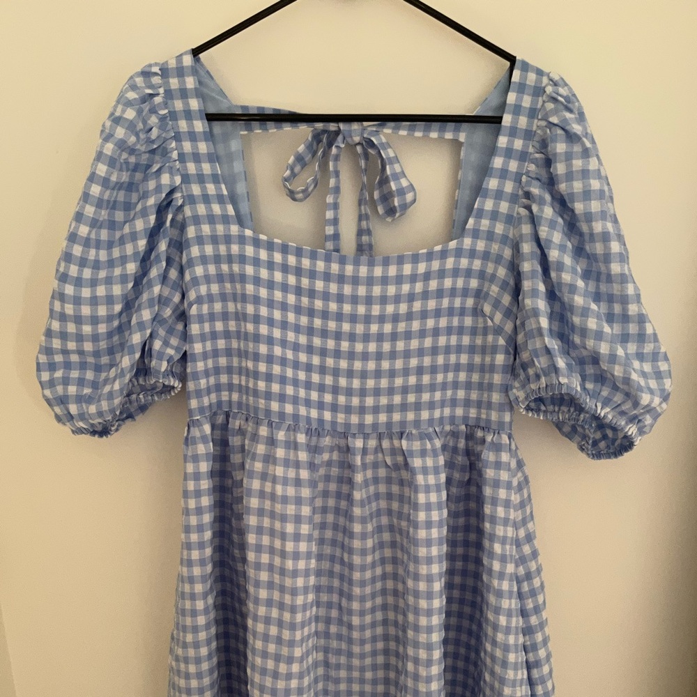 Gingham Babydoll Dress
